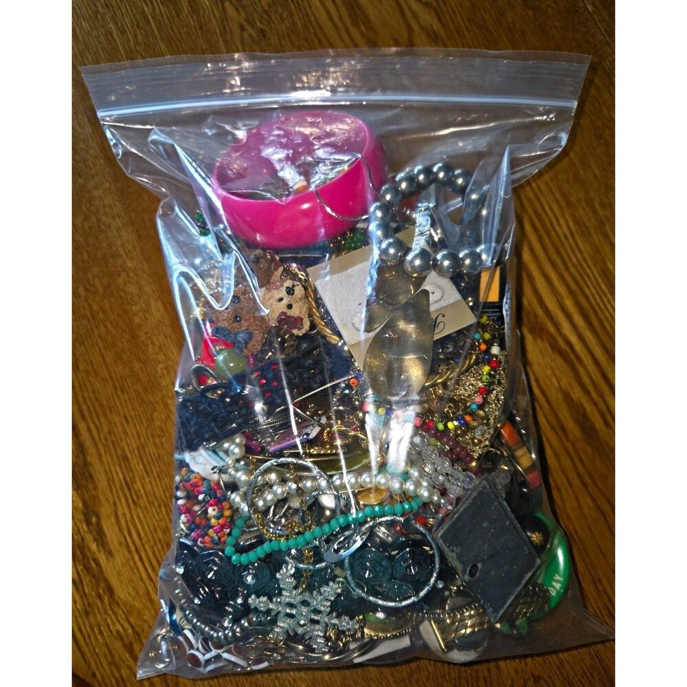 Over 5lbs Costume Jewelry Craft Repair Lot